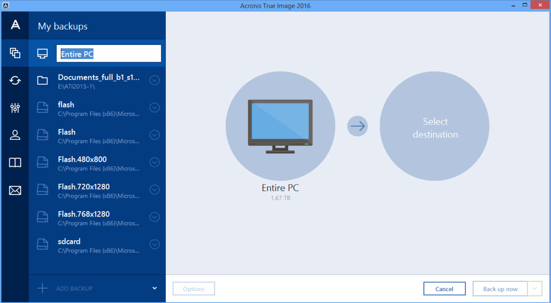 acronis true image как клонировать диск